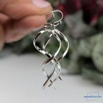 ANAN, antiallergén, minimalista, nemesacél ékszer, fülbevaló, nyaklánc, Dupla Spirál