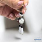 ANAN, antiallergén, nemesacél ékszer, fülbevaló, nyaklánc, Yin Yang