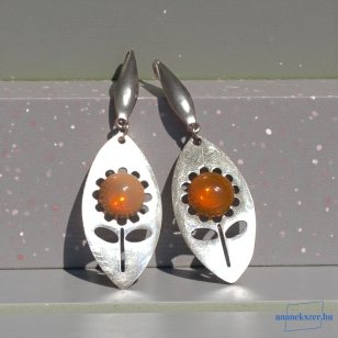   ANAN, nemesacél, antiallergén, üveglencsés ékszer, Margaréta