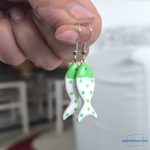 ANAN, minimalista, antiallergén, nemesacél nyaklánc, fülbevaló, Bohém Vakáció, Zöld Pötyi