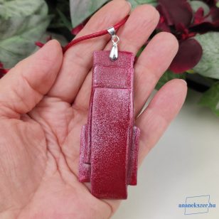   ANAN, művészi medál, agyag, polimer agyag ékszer, nyaklánc, Simuló