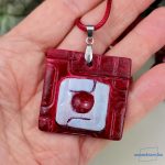 ANAN, művészi medál, agyag, polimer agyag ékszer, nyaklánc, Ékkő