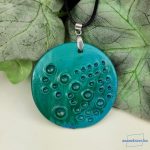 ANAN, művészi medál, agyag, polimer agyag ékszer, nyaklánc, Buborékok