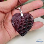 ANAN, művészi medál, agyag, polimer agyag ékszer, nyaklánc, Kőszív