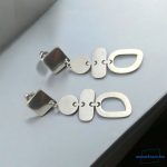 ANAN, nemesacél fülbevaló, minimalista, antiallergén ékszer, Geometria